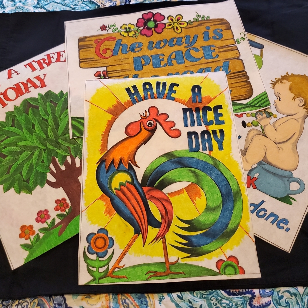 Vintage 70s Tri-Chem prints